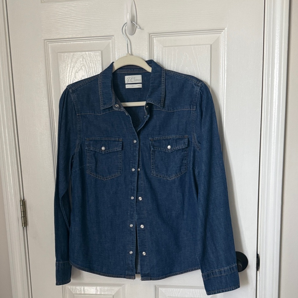 J. Crew Indigo Denim Shirt